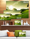 Beautiful Green Valley Panorama - Landscape Wall Artwork