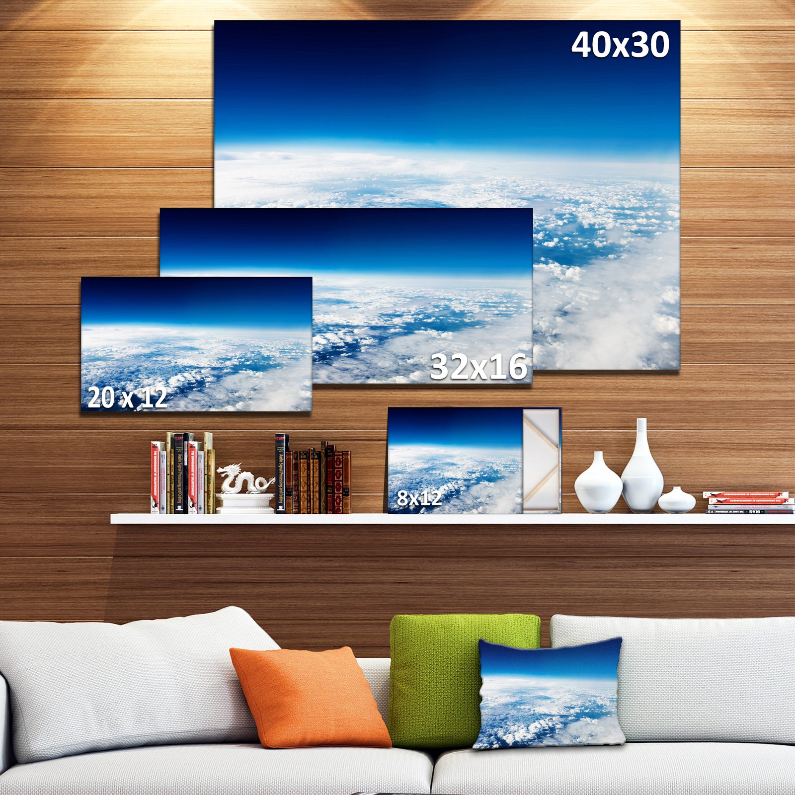 Stunning View from Airplane - Landscape Wall Artwork