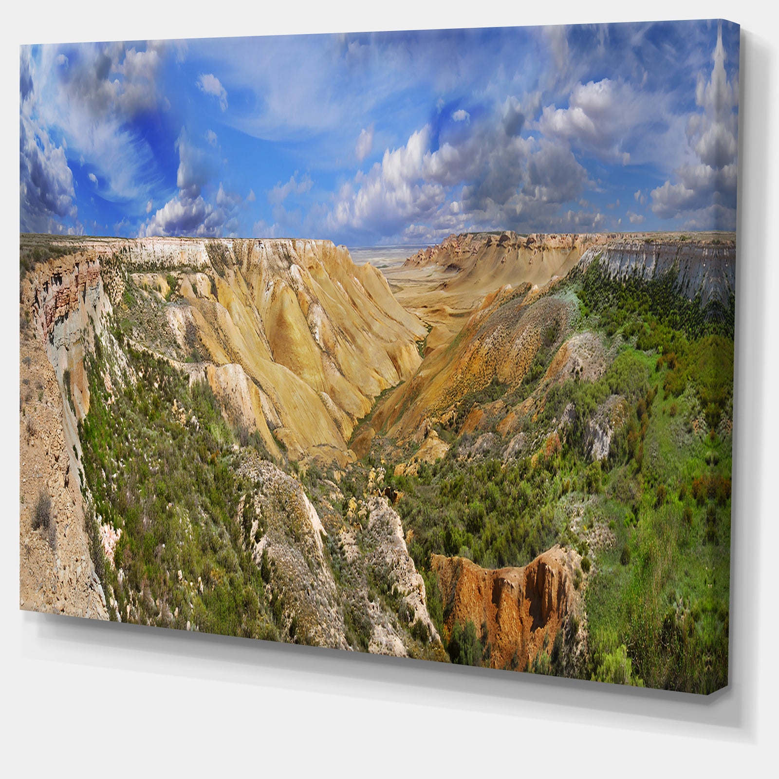 Canyon on Slopes of Plateau Ustyurt - Landscape Wall Artwork