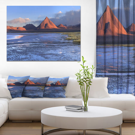 Colorado Lagoon and Volcano Pabellon - Landscape Wall Artwork