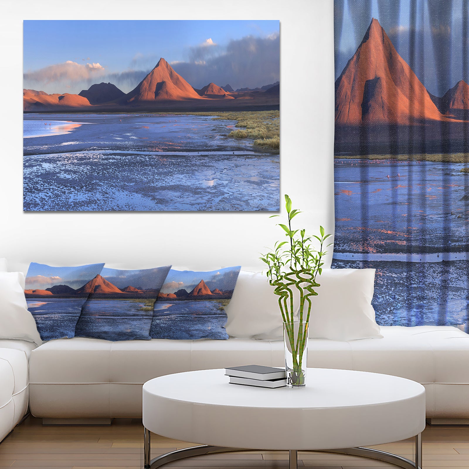 Colorado Lagoon and Volcano Pabellon - Landscape Wall Artwork
