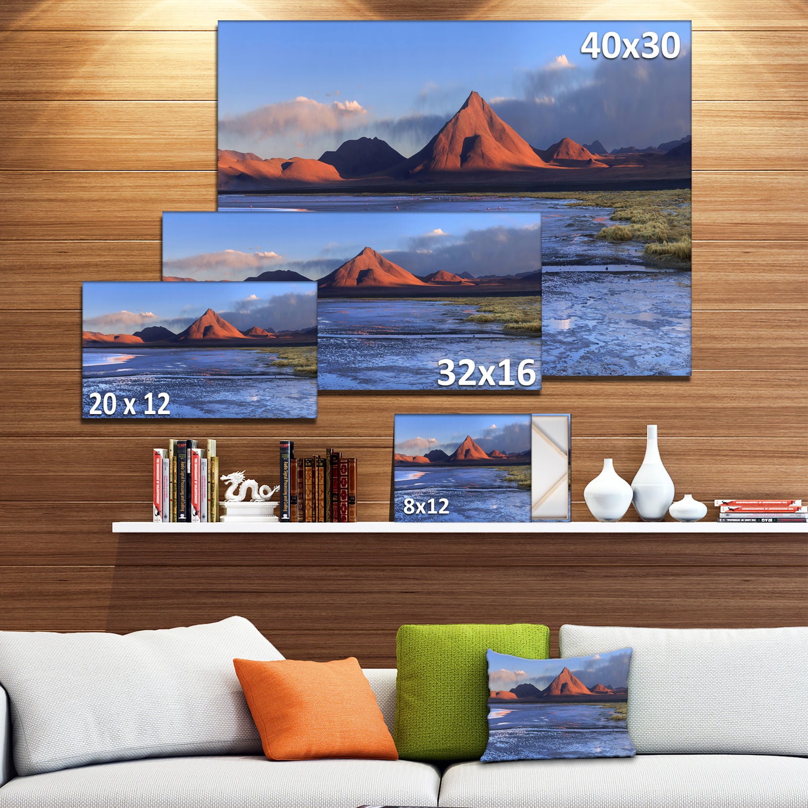 Colorado Lagoon and Volcano Pabellon - Landscape Wall Artwork