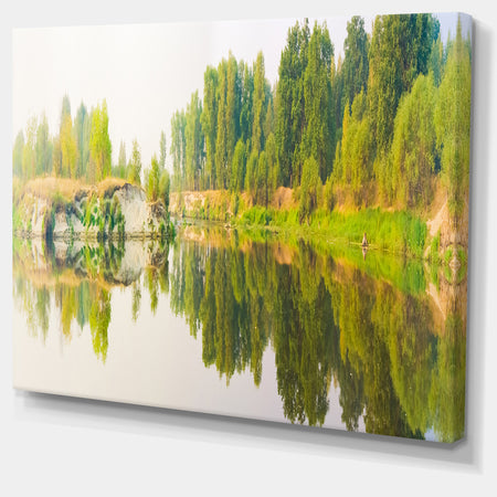 River and Forest Panorama - Landscape Wall Artwork