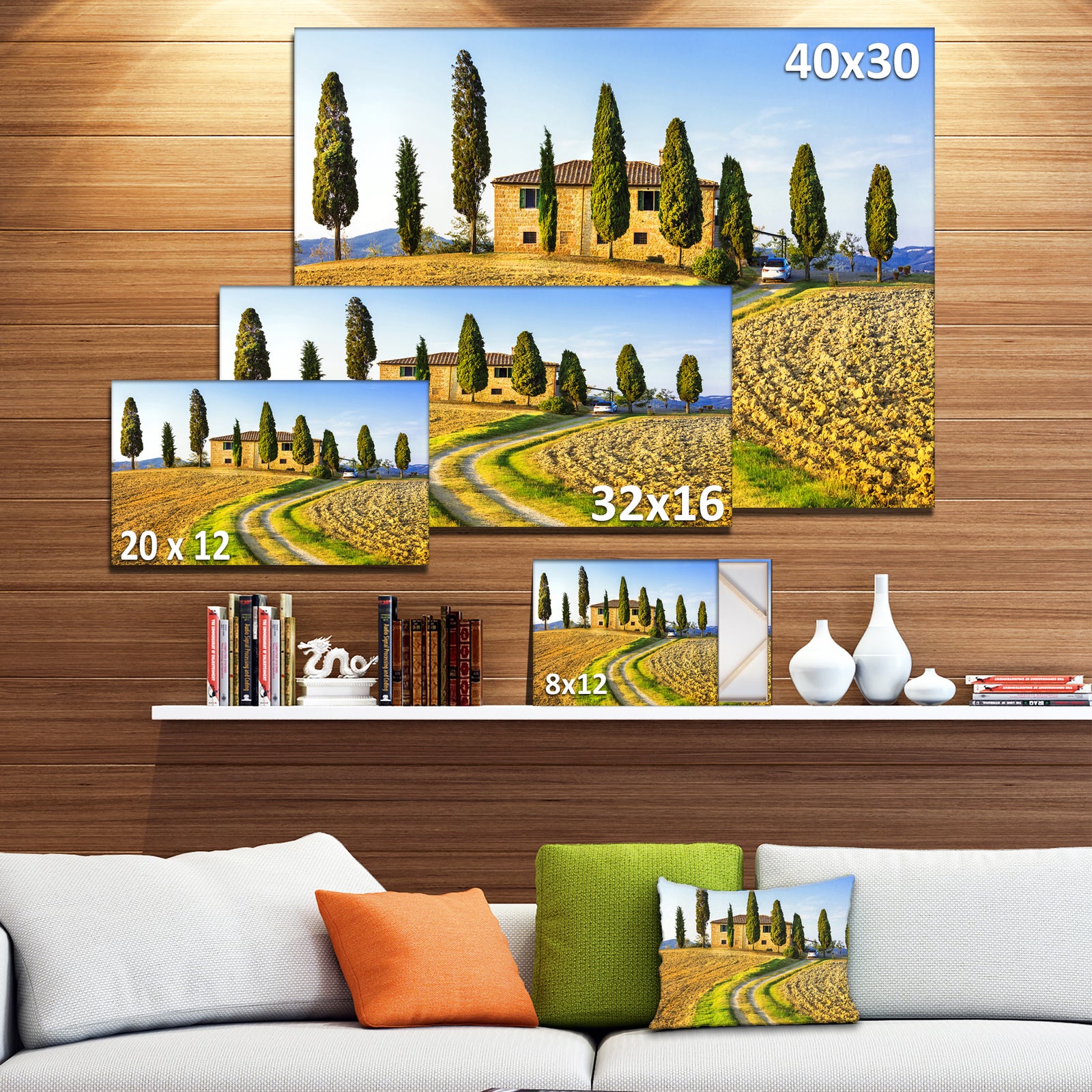 Tuscany Scenery Italy Wall Artwork