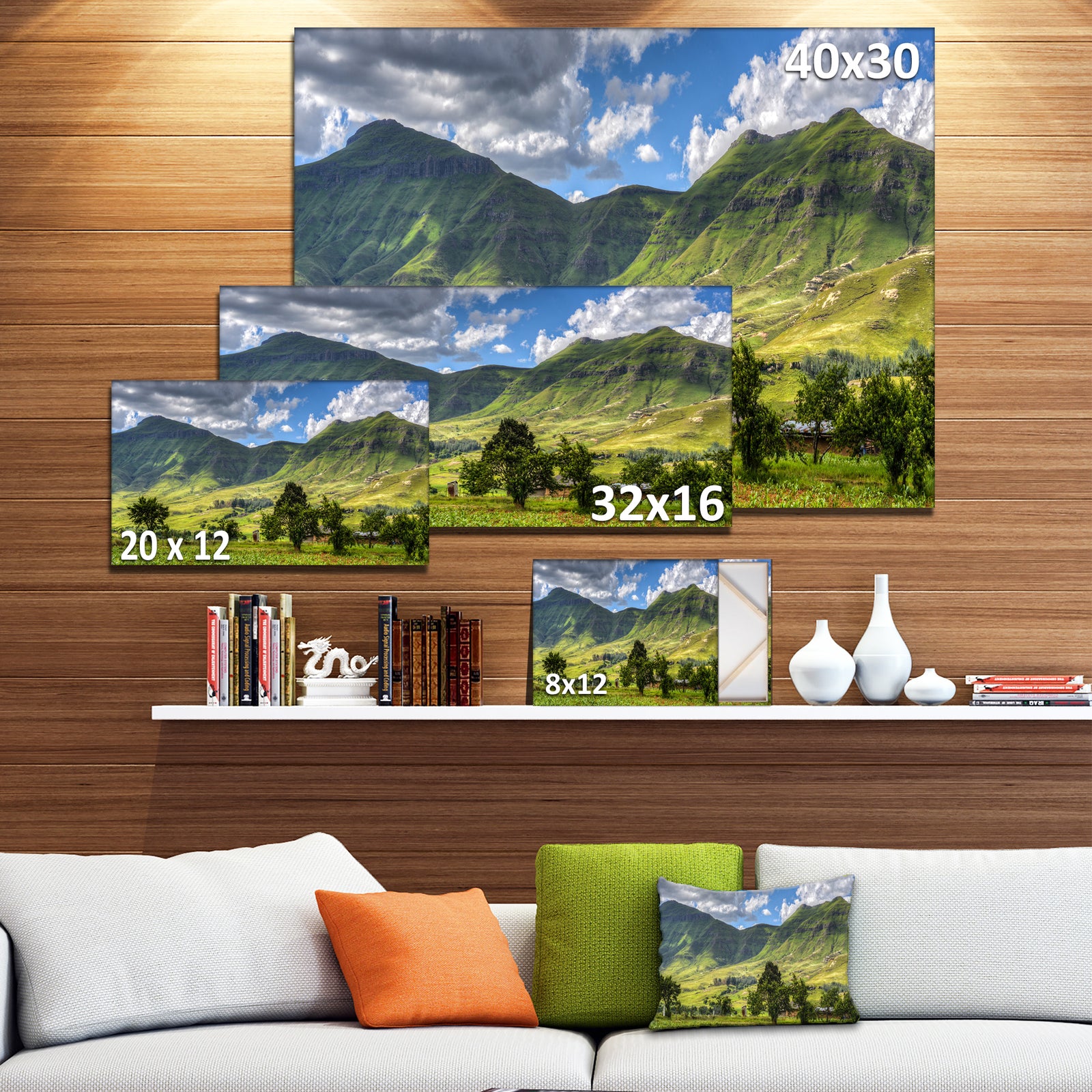 Lesotho Mountains Panorama - Landscape Wall Artwork