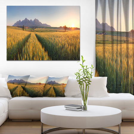 Path in the Wheat Field - Landscape Wall Artwork