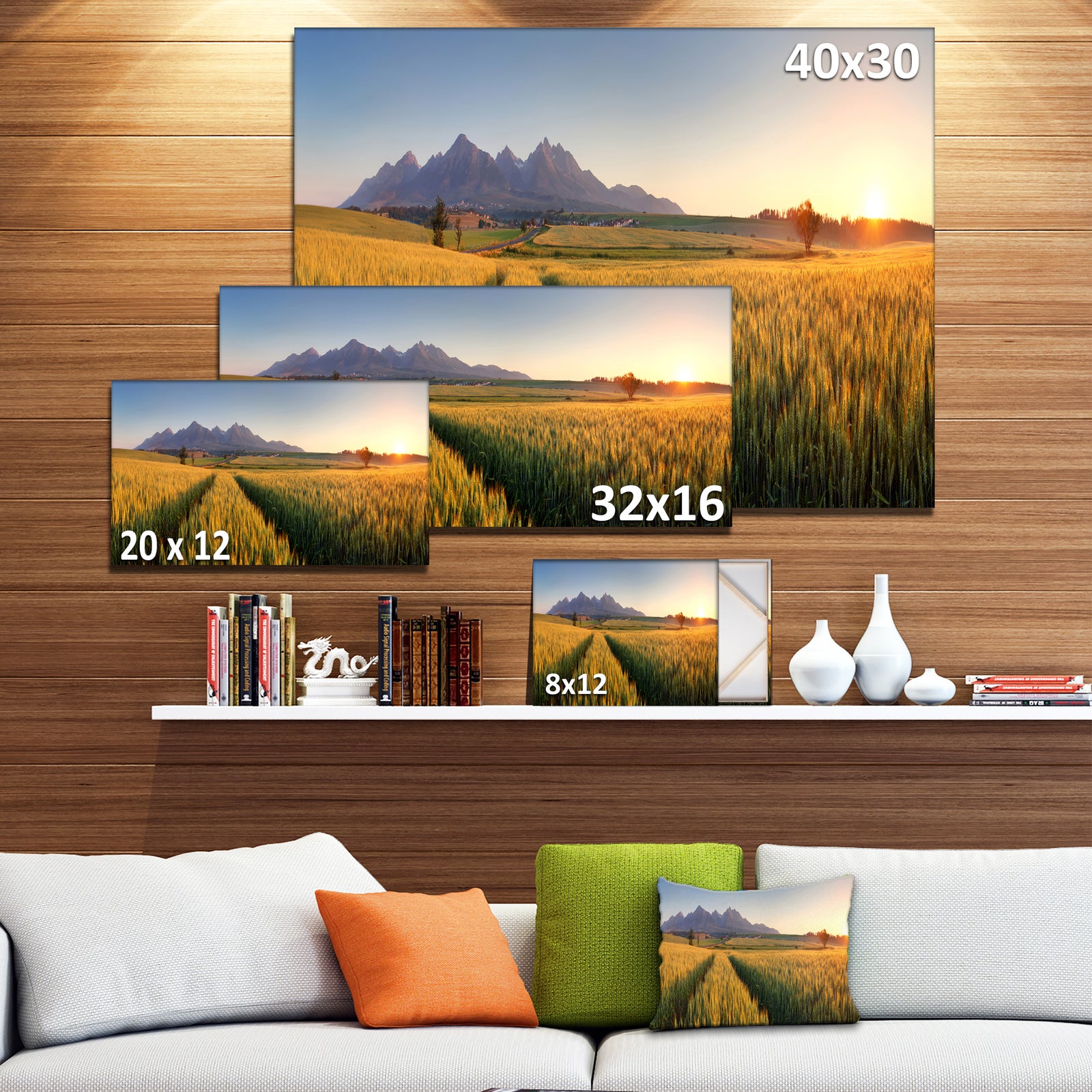 Path in the Wheat Field - Landscape Wall Artwork