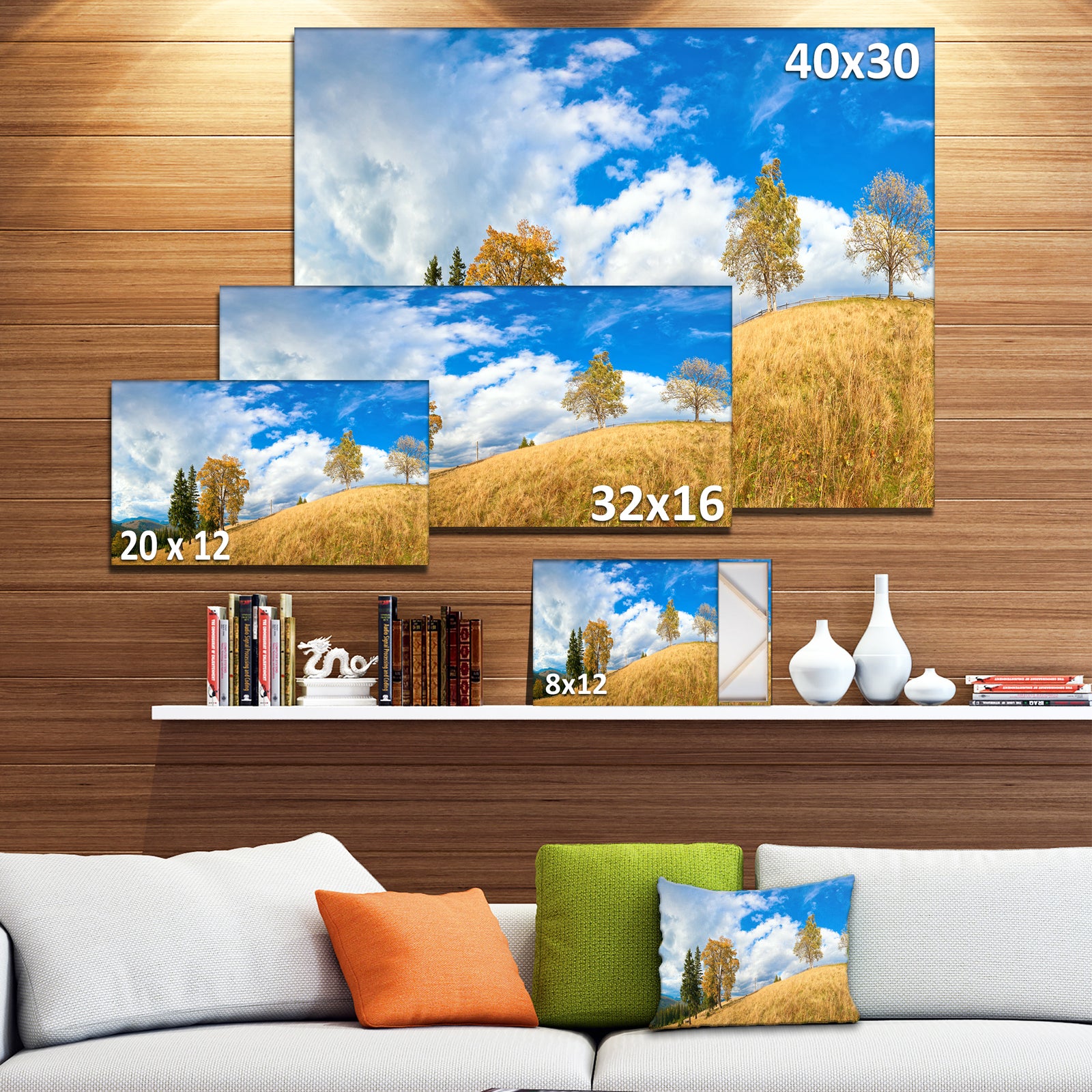 Mountain Autumn Panorama - Landscape Wall Artwork