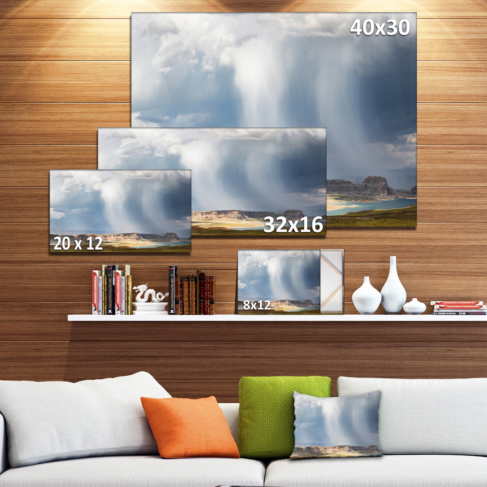 Lake Powell under Clouds - Landscape Wall Artwork