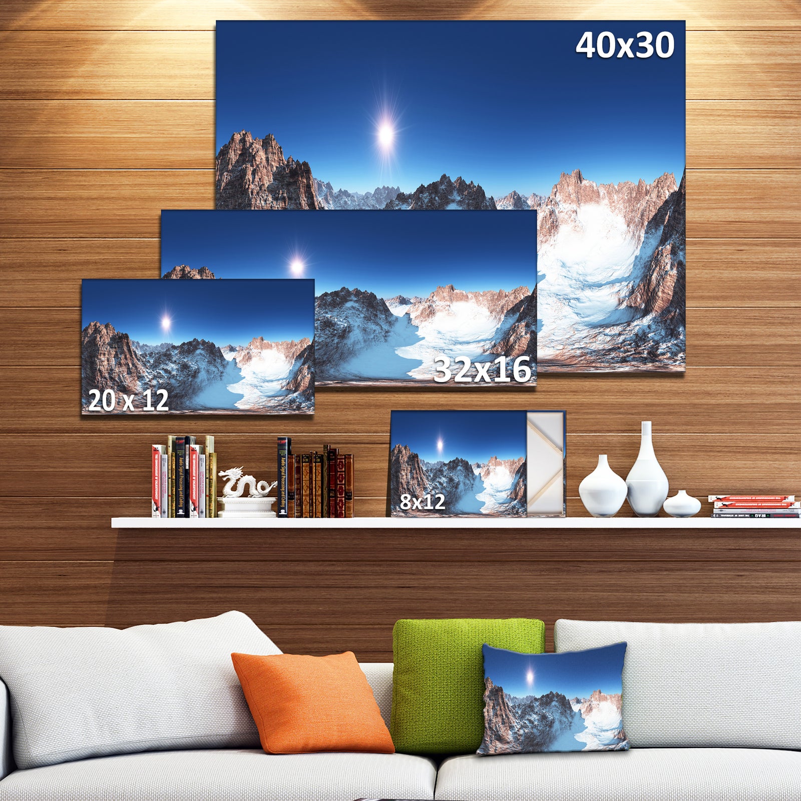 Panorama of Rocky Mountains - Landscape Wall Artwork