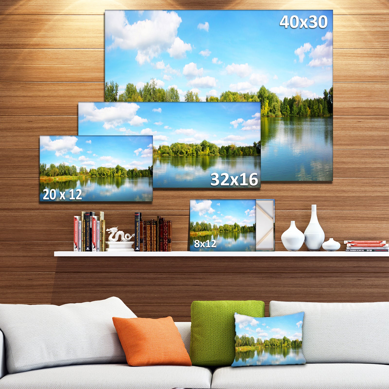 Spring Lake Panorama - Landscape Wall Artwork