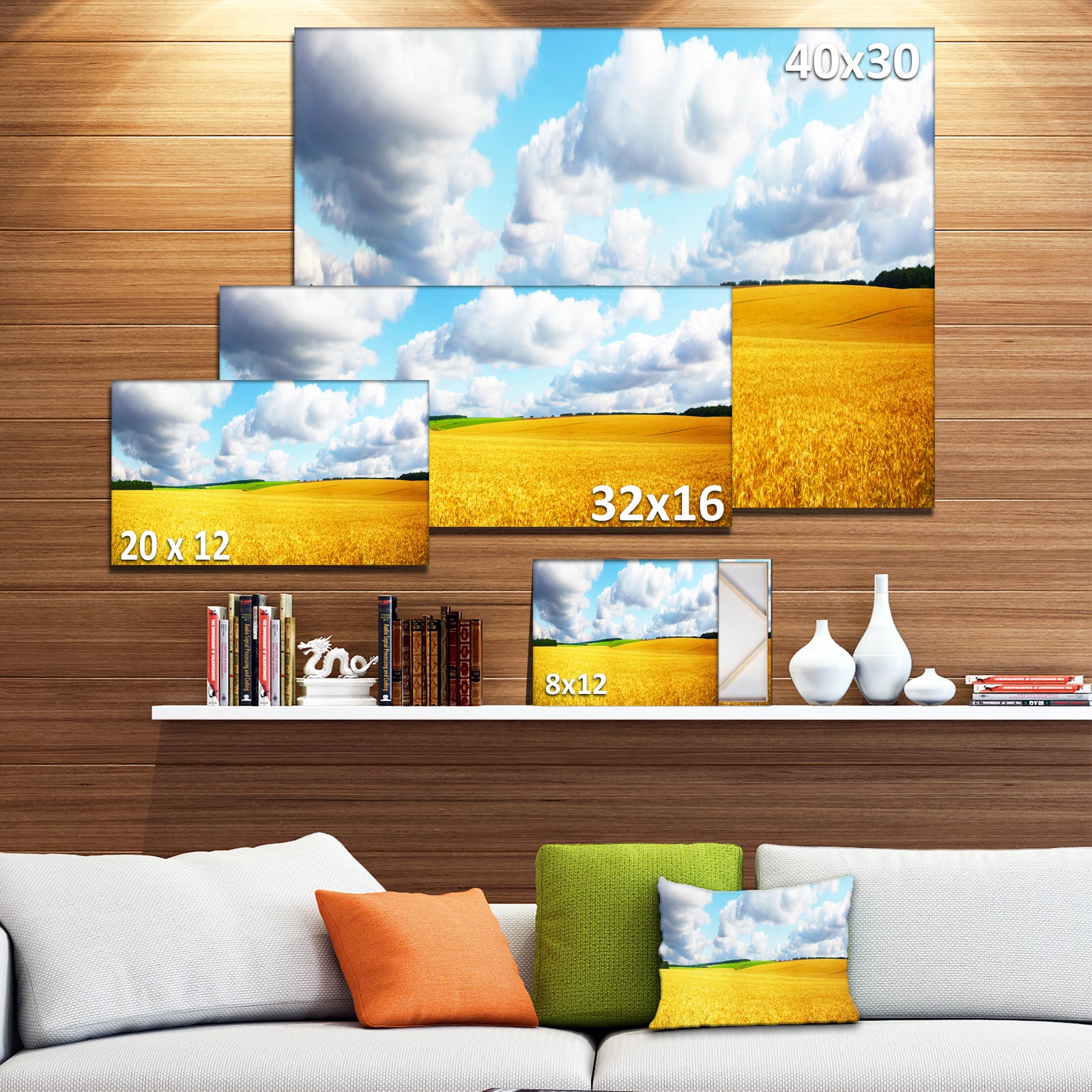 Beautiful Field Panorama - Landscape Wall Artwork