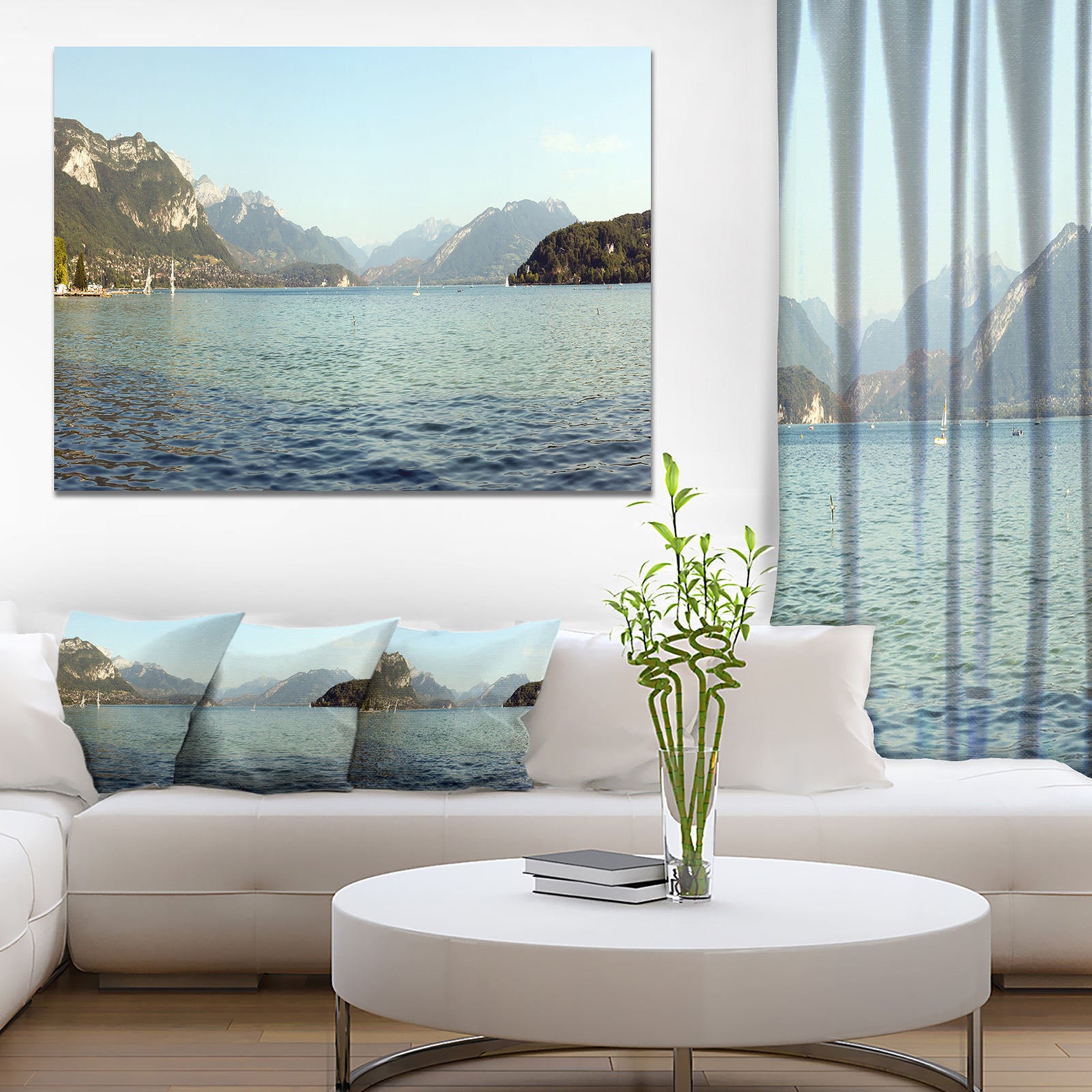 Annecy Lake France Panorama - Landscape Wall Artwork