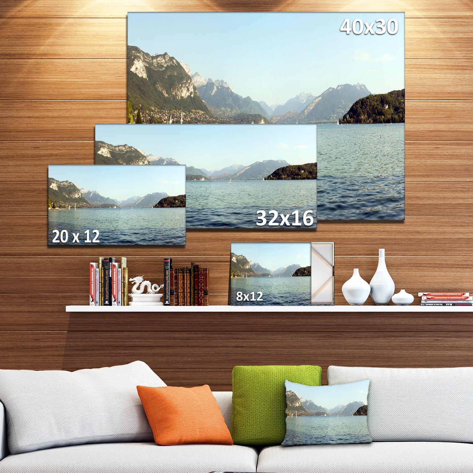 Annecy Lake France Panorama - Landscape Wall Artwork