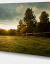 Beautiful Sunrise in the farm - Landscape Wall Artwork