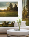 Beautiful Sunrise in the farm - Landscape Wall Artwork