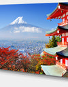 Mount Fuji with Fall Colors - Landscape Wall Artwork