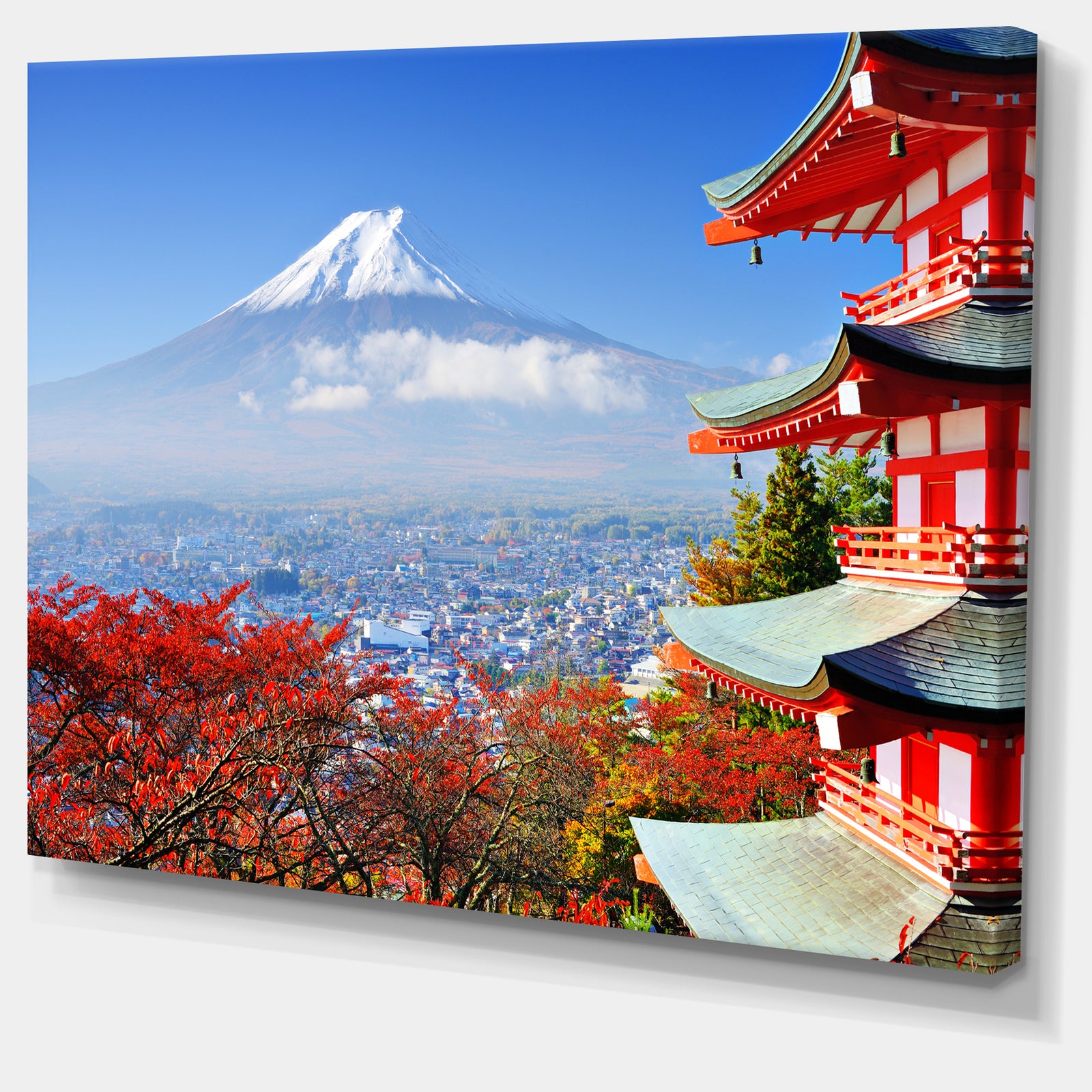 Mount Fuji with Fall Colors - Landscape Wall Artwork