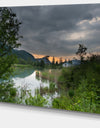 Stormy Weather Over Swamp - Landscape Wall Artwork