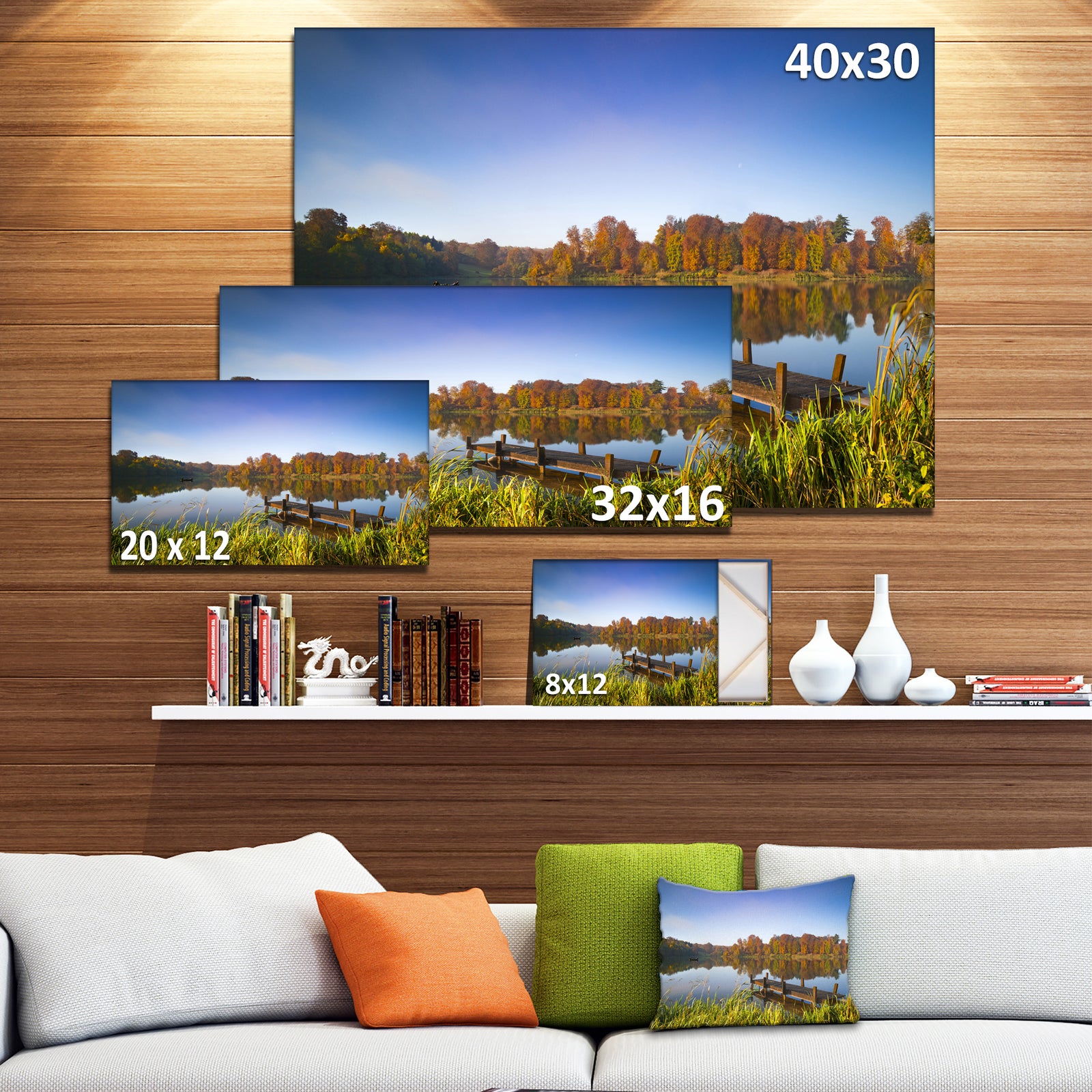 Still Waters of Fall Lake - Landscape Wall Artwork