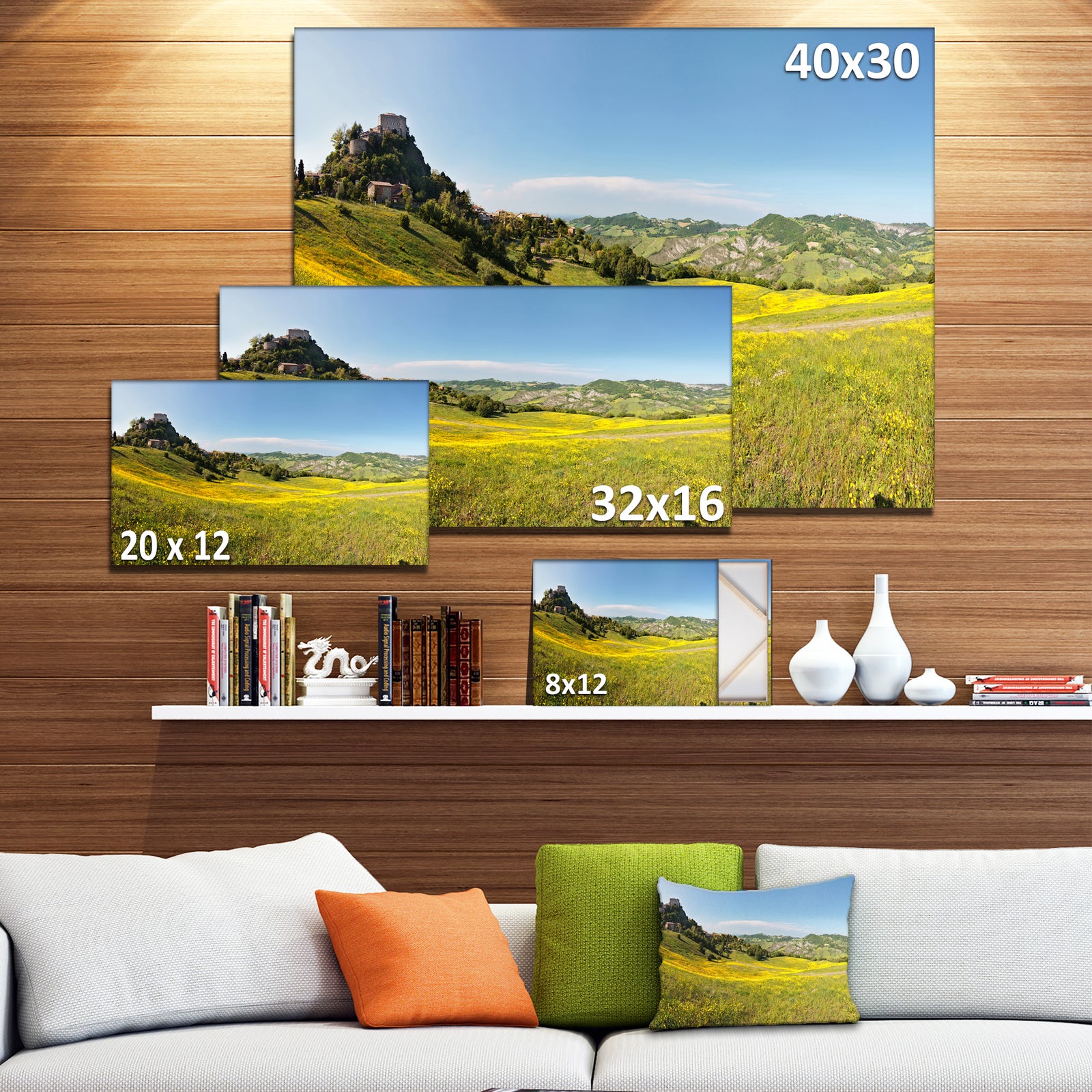 Italian Castle of Rossena - Landscape Wall Artwork
