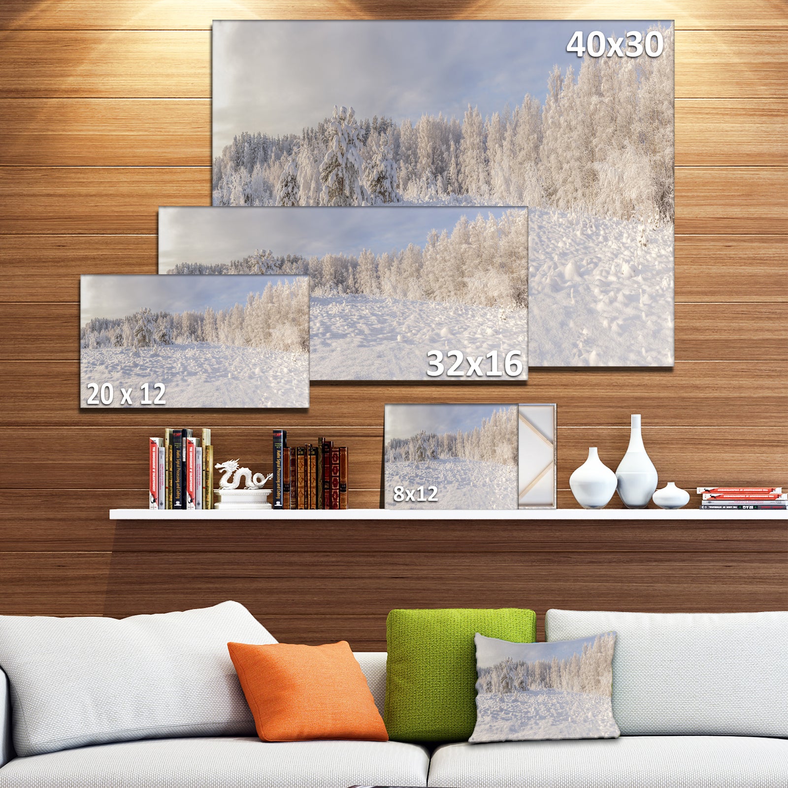 Wood Winter Glade - Landscape Wall Artwork