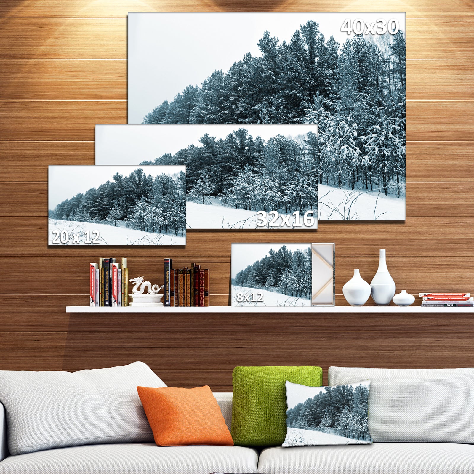 Dark Winter Trees - Landscape Wall Artwork