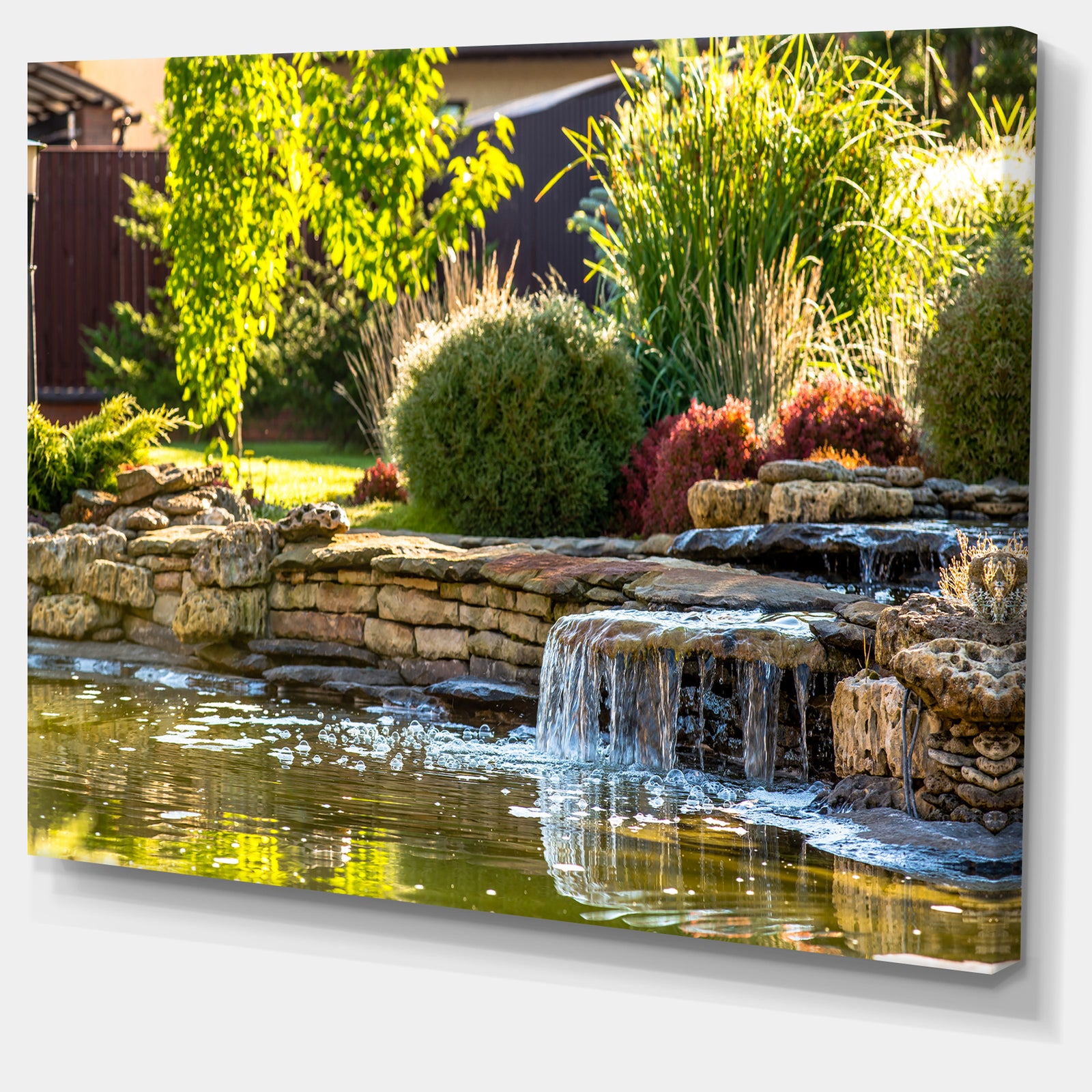 Green Lake and Plants - Landscape Wall Artwork