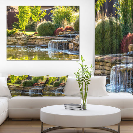 Green Lake and Plants - Landscape Wall Artwork