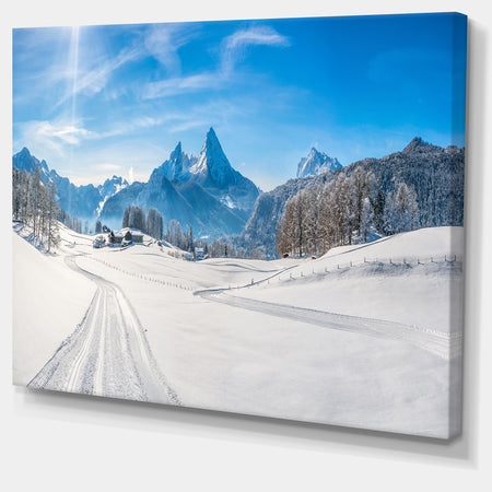 Winter in Bavarian Alps Panorama - Landscape Wall Artwork