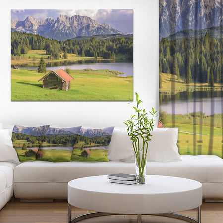 Bavaria with Mountains and Lake - Modern Landscape Art