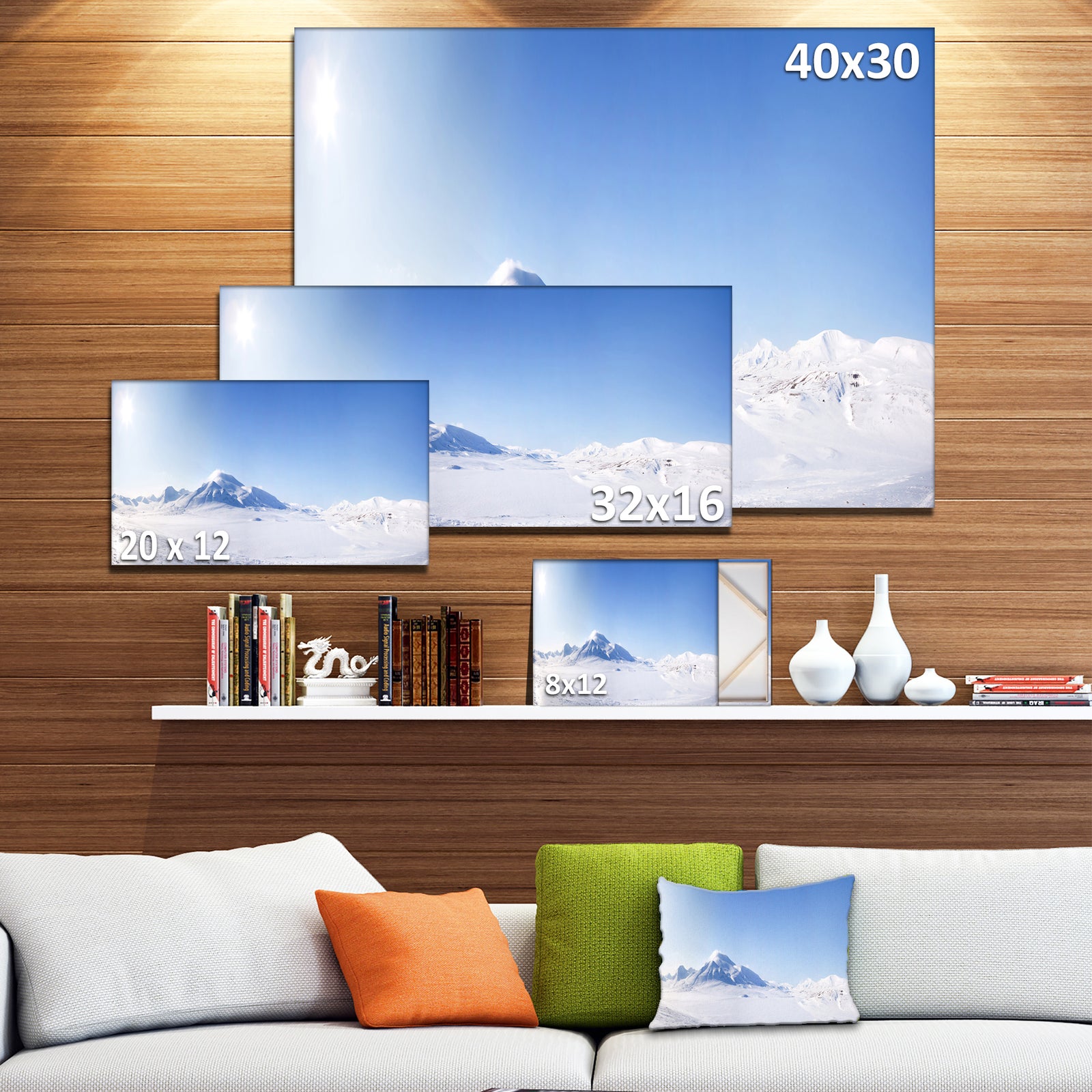 Vacant Winter Land Panorama - Modern Landscape Art