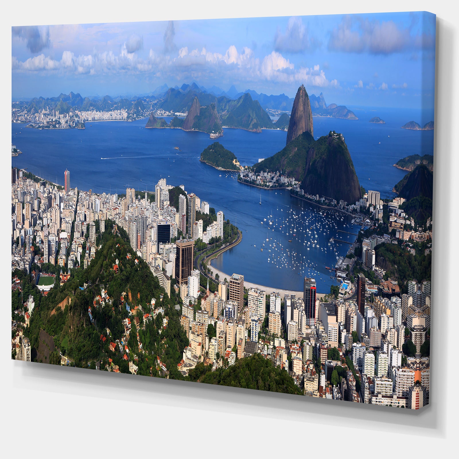 Design Canvas Art Print 'Rio De Janeiro Panorama - Extra Large Landscape Canvas Art Print