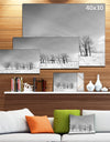 Design Canvas Art Print 'Black and White Trees in Winter - Extra Large Landscape Canvas Art Print