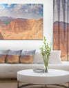 Design Canvas Art Print 'Clay Rocks around Riyadh City - Extra Large Landscape Canvas Art Print