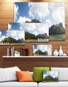 Design Canvas Art Print 'Lake and Clouds Panorama - Extra Large Landscape Canvas Art Print