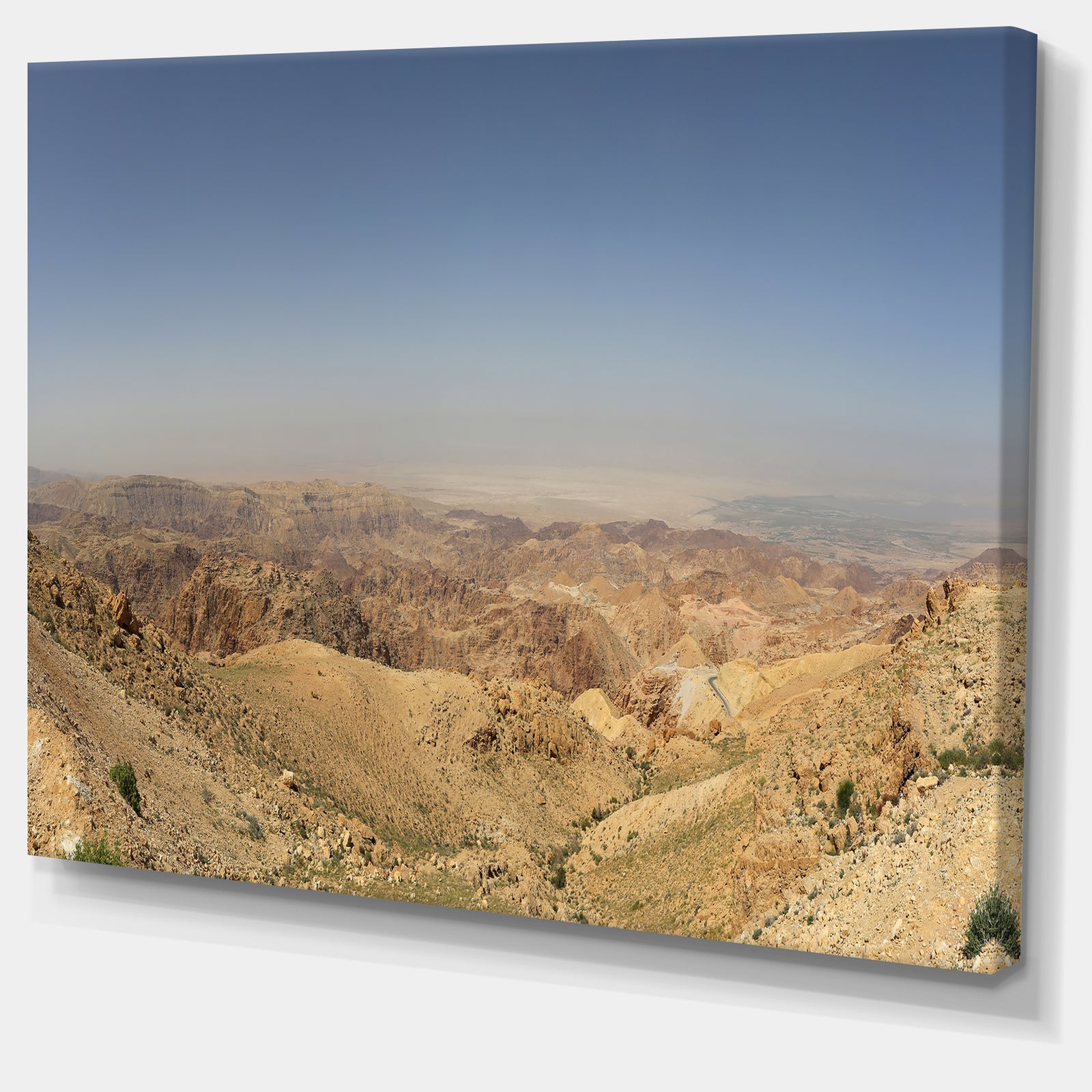Design Canvas Art Print 'Panorama Desert Hills Jordan - Extra Large Landscape Canvas Art Print