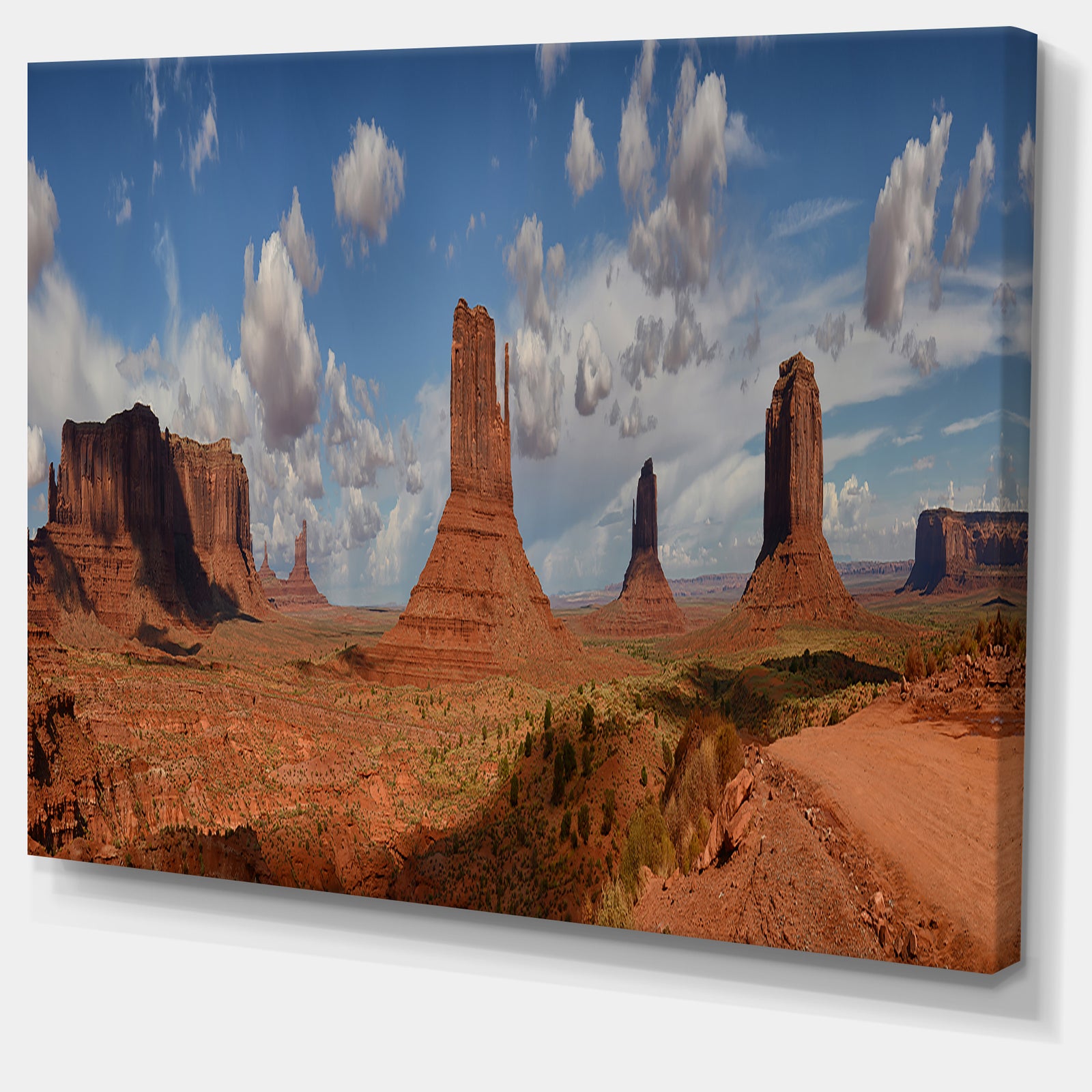Design Canvas Art Print 'Monument Valley Mountains - Extra Large Landscape Canvas Art Print