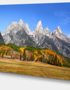 Design Canvas Art Print 'Grand Tetons Panorama - Extra Large Landscape Canvas Art Print