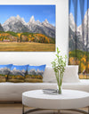 Design Canvas Art Print 'Grand Tetons Panorama - Extra Large Landscape Canvas Art Print