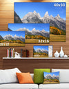 Design Canvas Art Print 'Grand Tetons Panorama - Extra Large Landscape Canvas Art Print