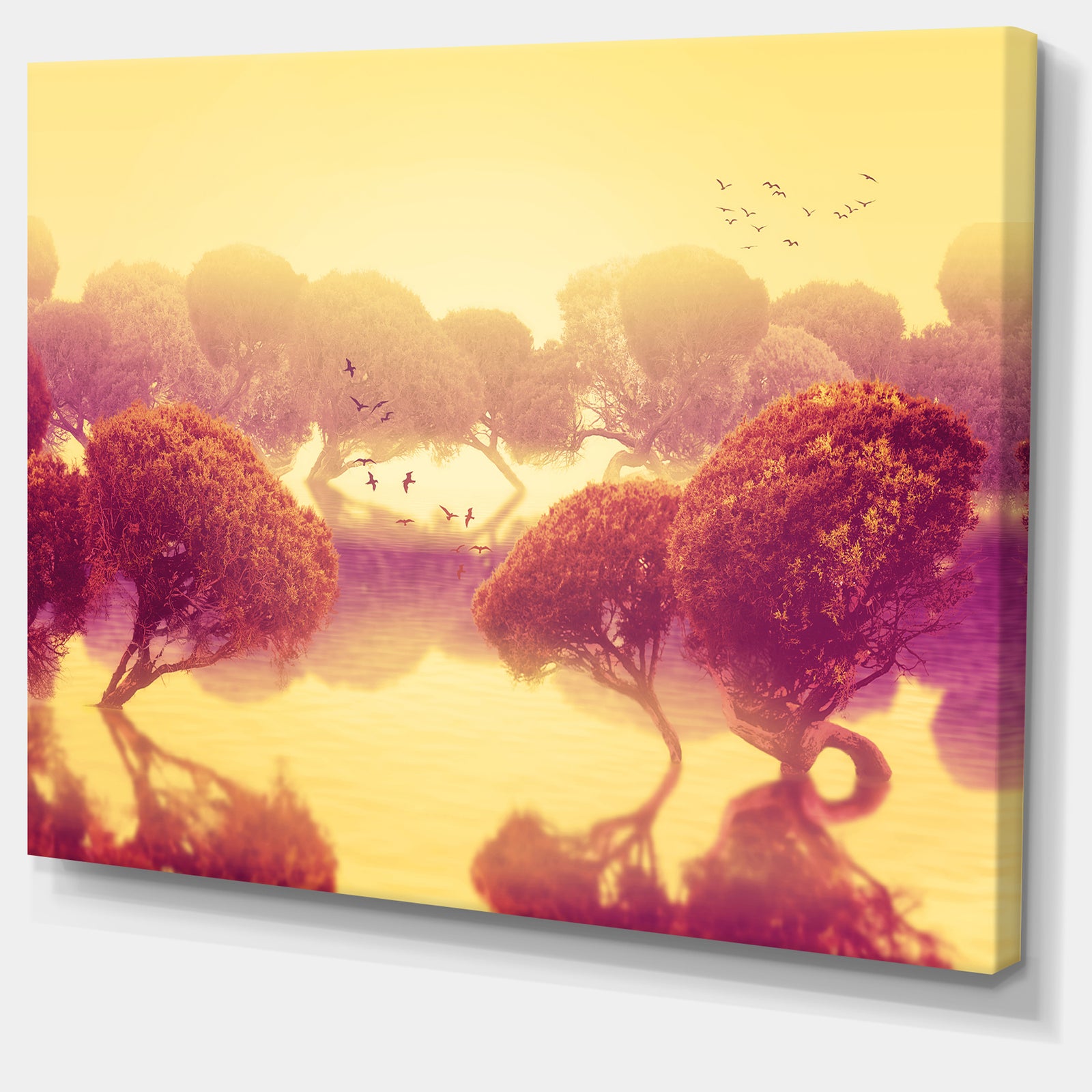 Design Canvas Art Print 'Peaceful Japanese Gardens - Large Landscape Canvas Art Print