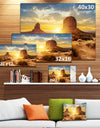 Monument Valley at Sunset Landscape Canvas Art Print