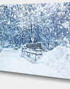 Design Canvas Art Print 'City Covered with Snow - Large Landscape Canvas Art Print