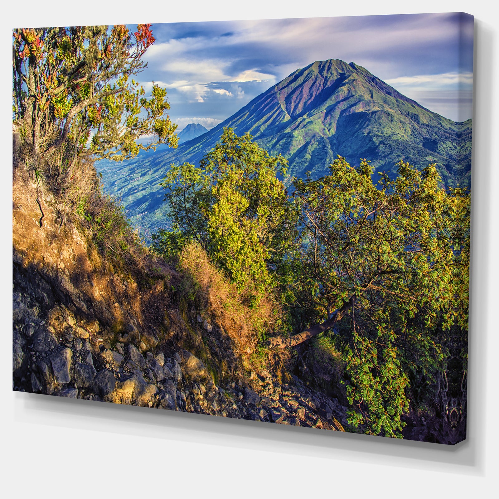 Merbabu Volcano in Java - Extra Large Landscape Canvas Art Print