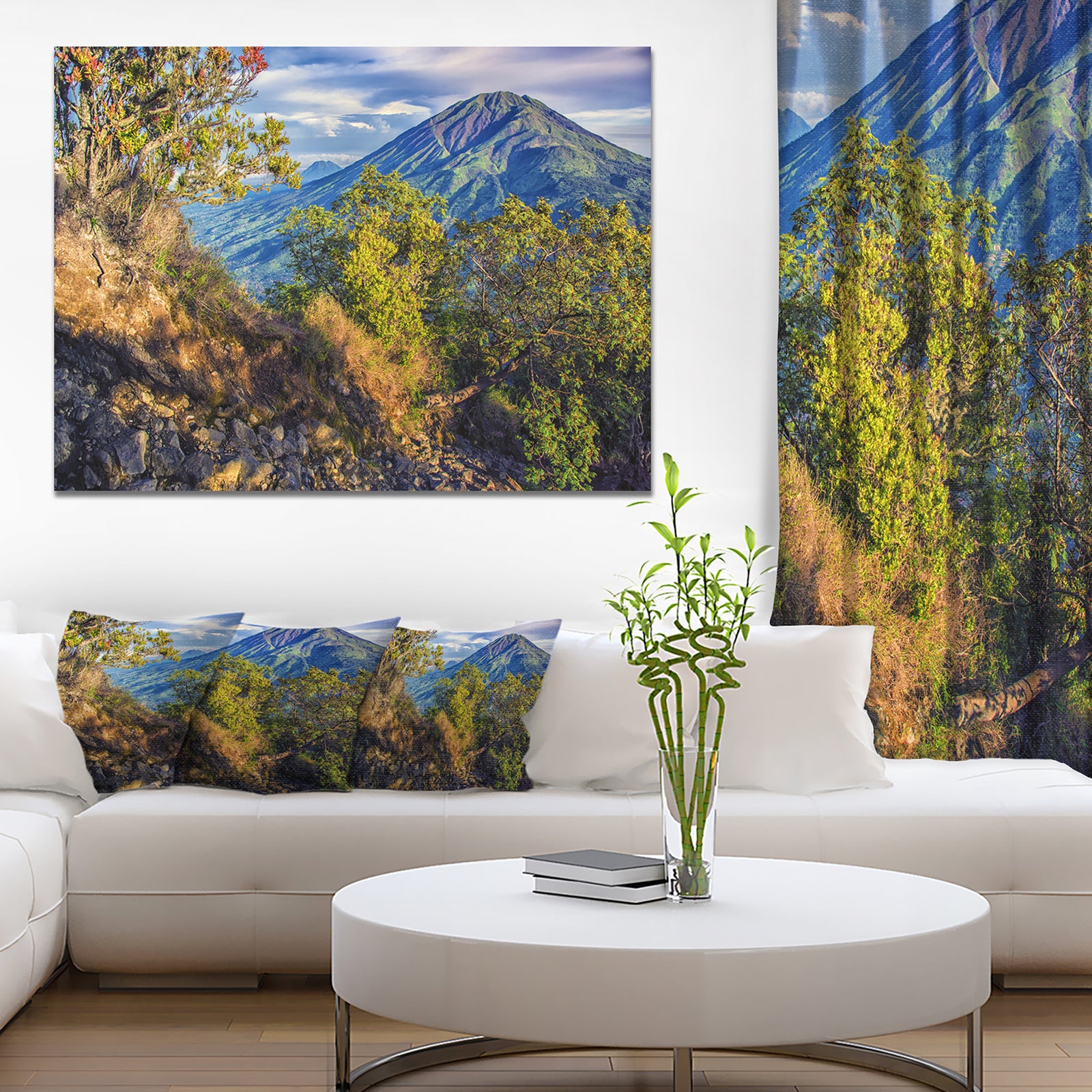 Merbabu Volcano in Java - Extra Large Landscape Canvas Art Print