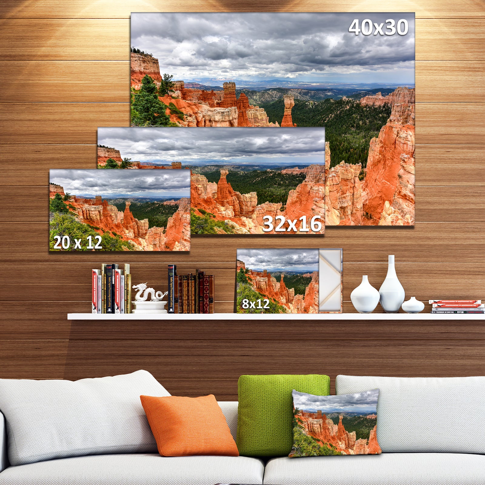 Bryce Canyon National Park - Extra Large Landscape Canvas Art Print