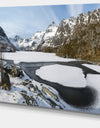 Winter in Lofoten Islands - Extra Large Landscape Canvas Art Print