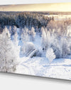 Beautiful Winter Panorama - Extra Large Landscape Canvas Art Print