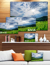 Thunderstorm Weather over Vineyards - Extra Large Landscape Canvas Art Print